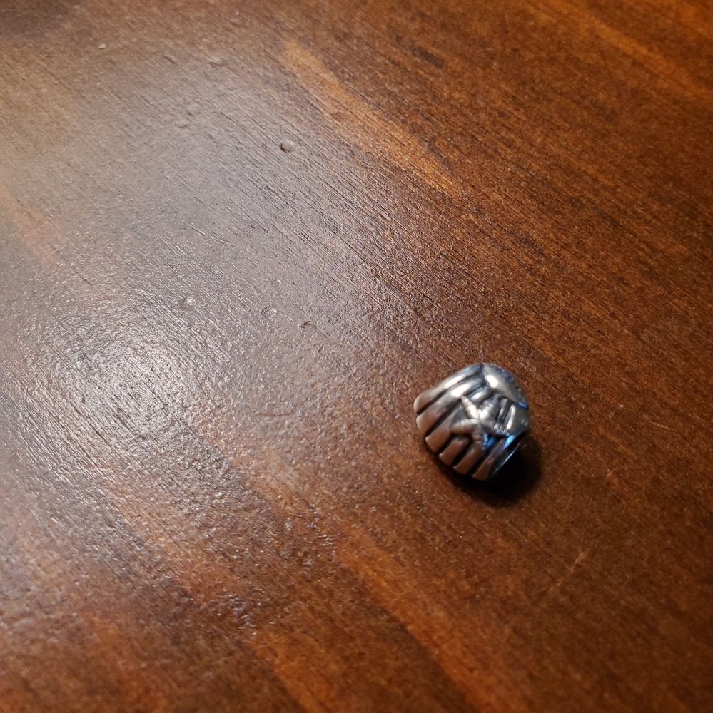 Pandora silver shell with starfish